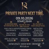 PRIVATE PARTY 9.10.2026