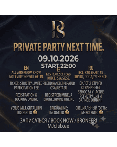 PRIVATE PARTY 9.10.2026