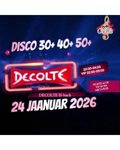 24.01 Back to Decolte DISKO 30+ 40+ 50+