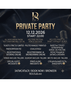 PRIVATE PARTY 12.12.2026